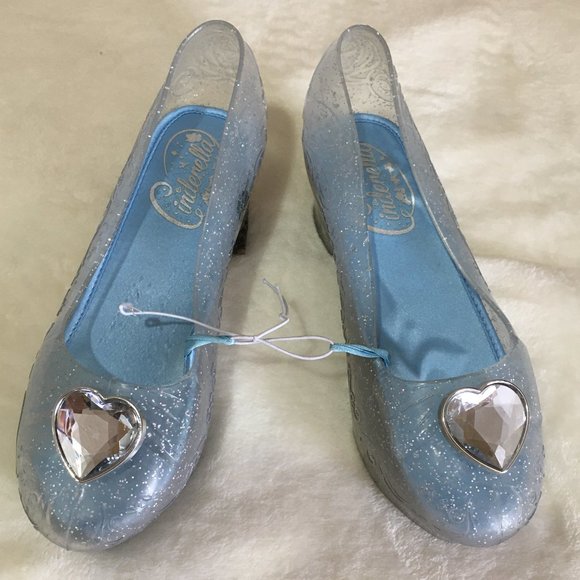 disney princess cinderella dress up shoes Amazon.com: Cinderella Jelly Shoes, Official Disney Princess Costume Shoes  with Rapunzel Emblem, Kids Size 11/12 Medium : Clothing, Shoes & Jewelry